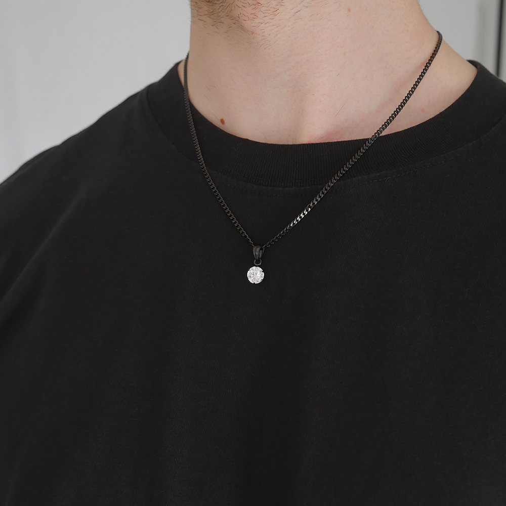 Eternal Round Gemstone Pendant