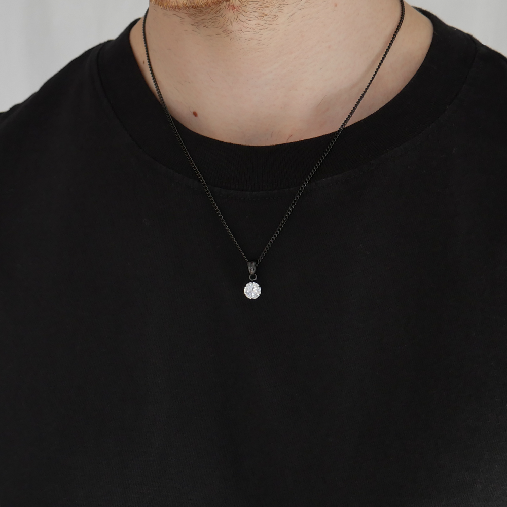 Eternal Round Gemstone Pendant