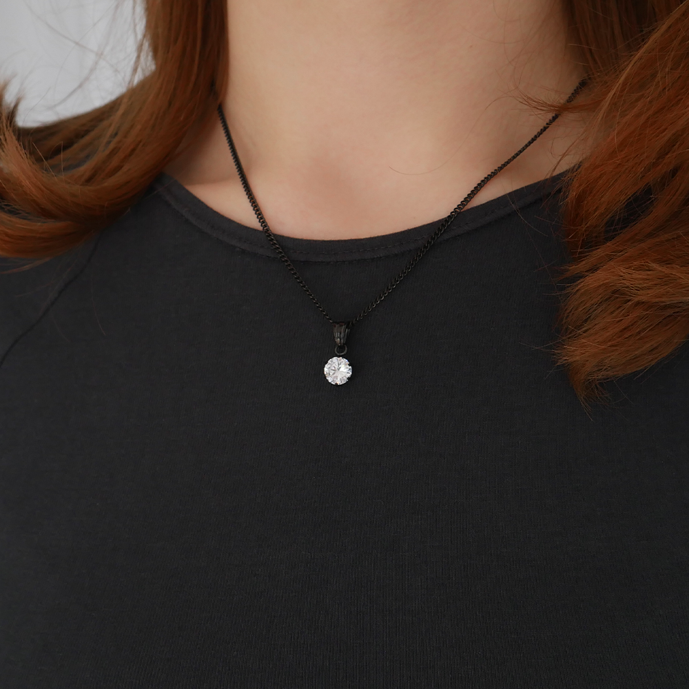 Eternal Round Gemstone Pendant