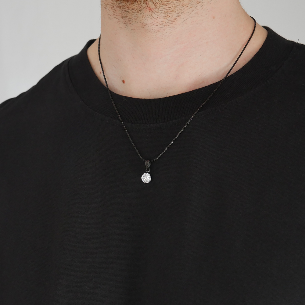 Eternal Round Gemstone Pendant