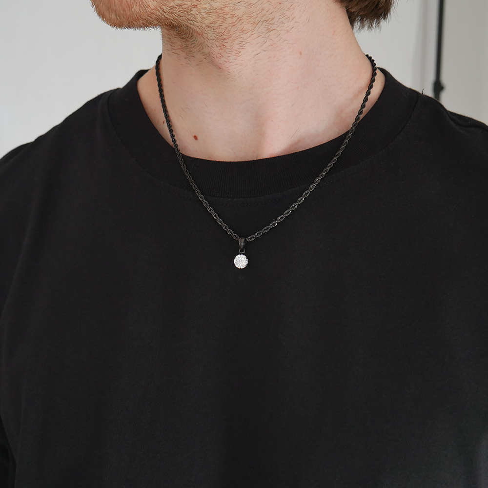 Eternal Round Gemstone Pendant