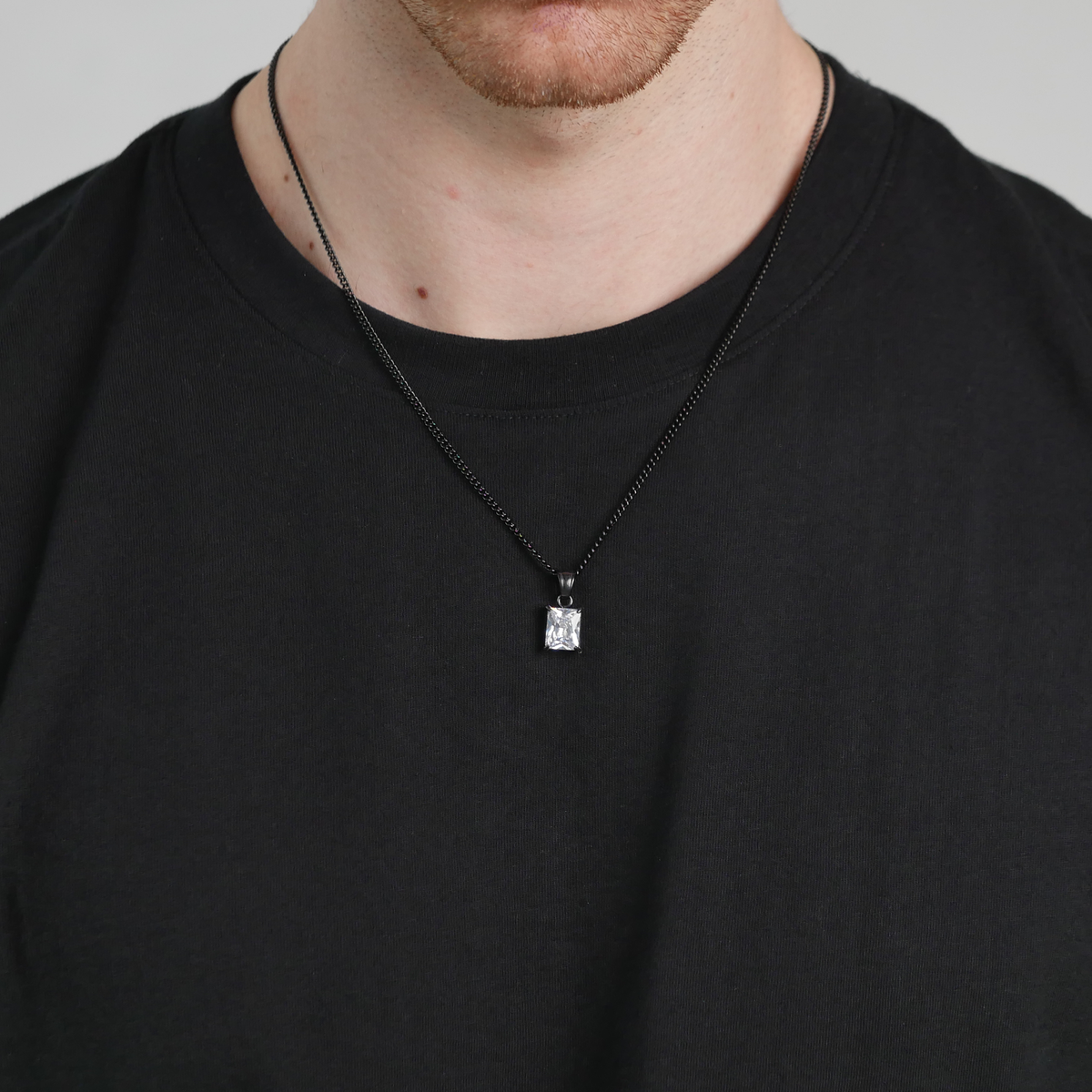 Eternal Square Gemstone Pendant