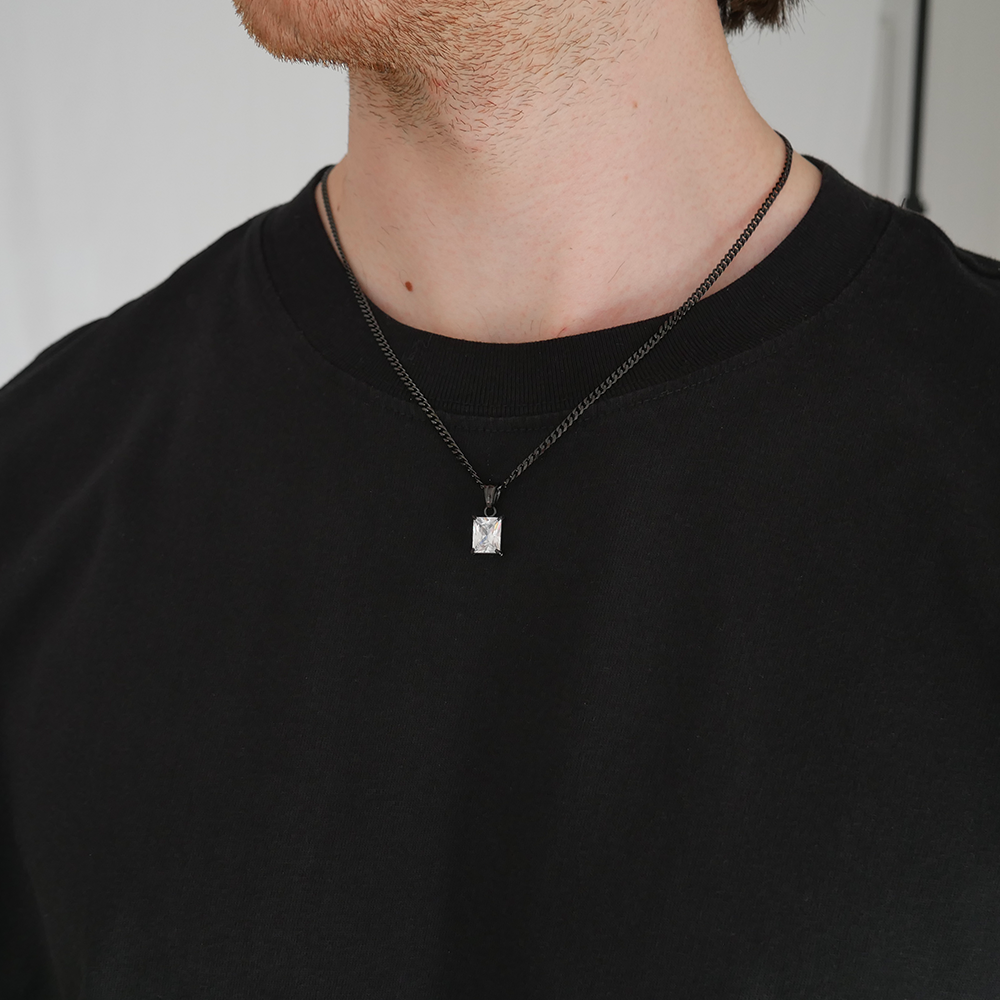 Eternal Square Gemstone Pendant