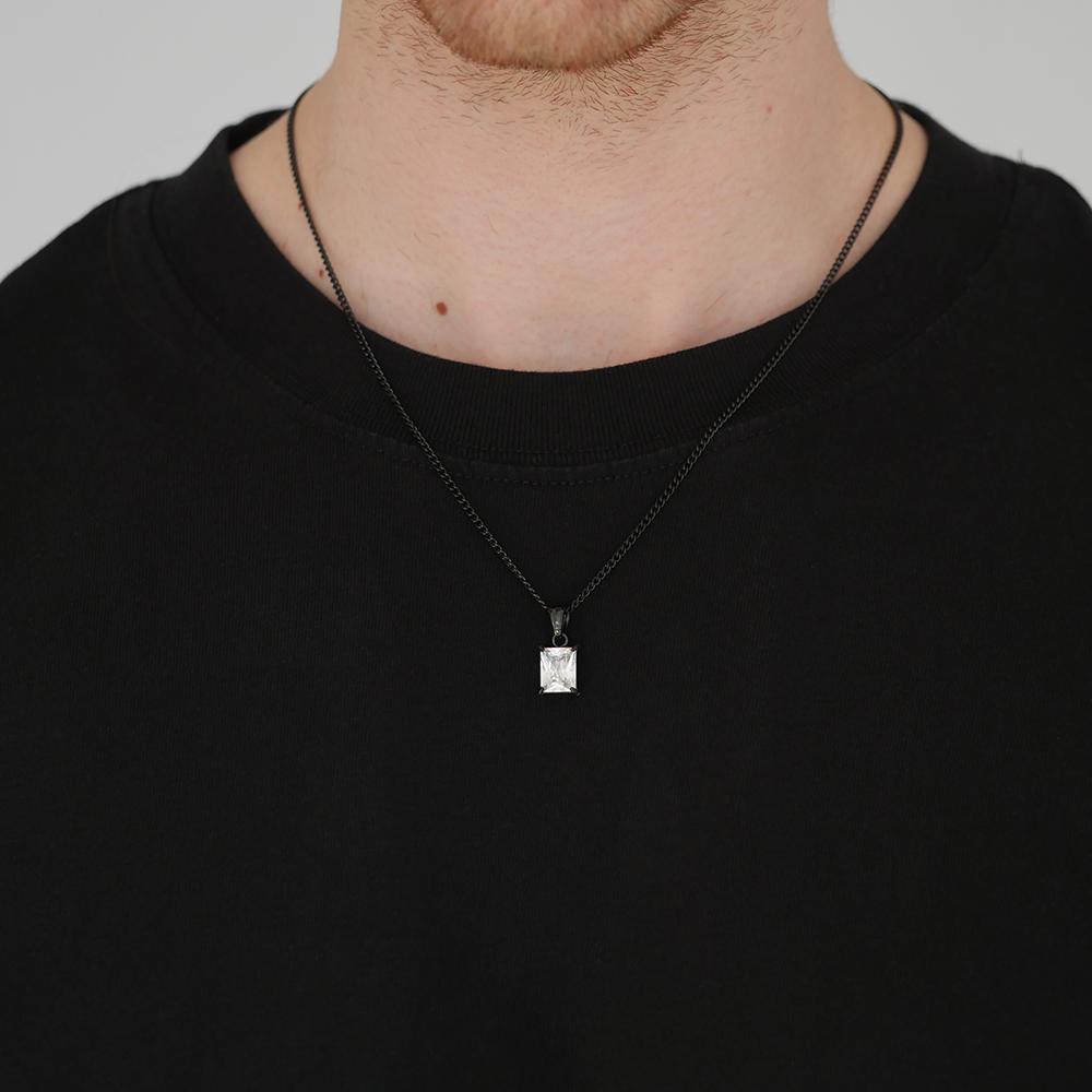 Eternal Square Gemstone Pendant