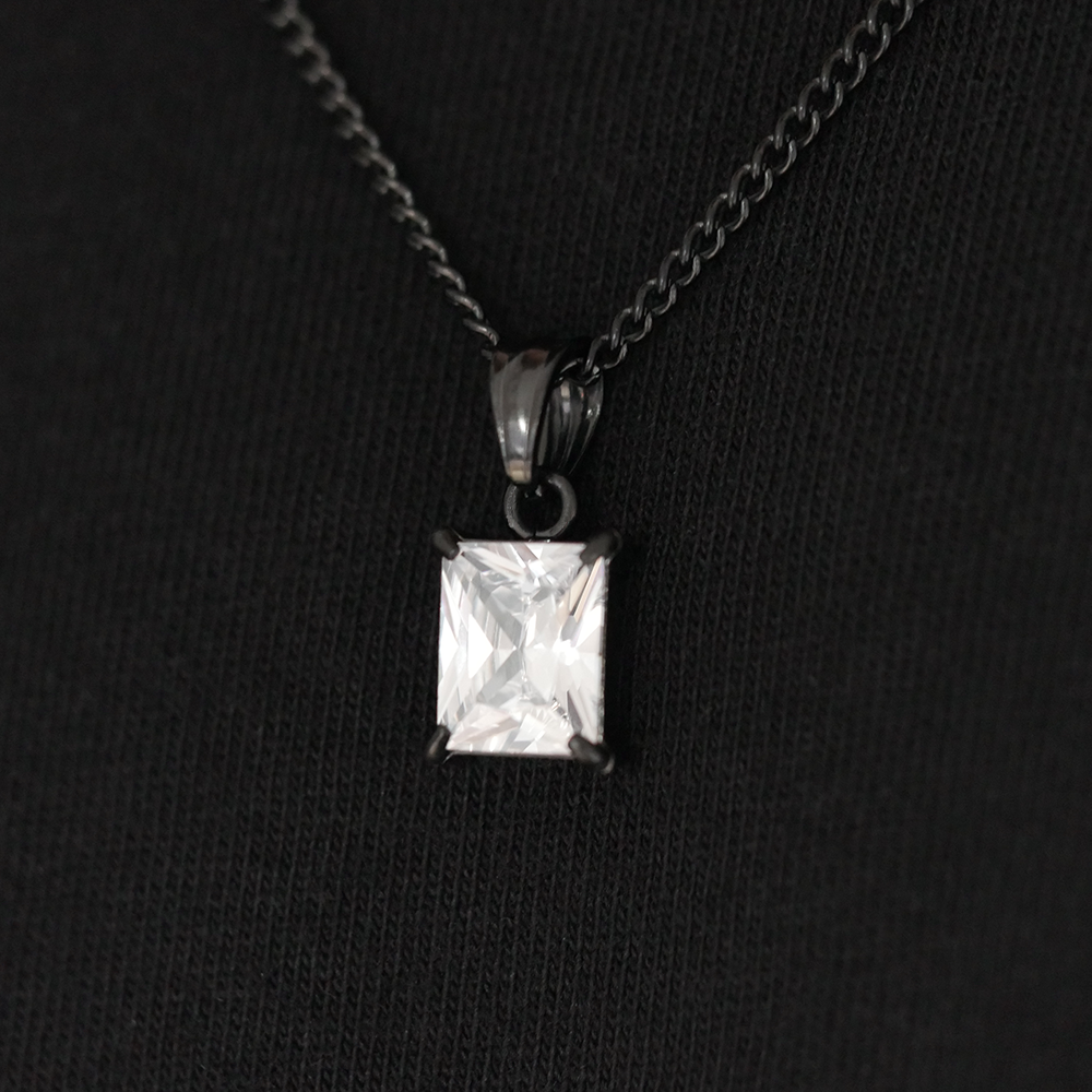 Eternal Square Gemstone Pendant