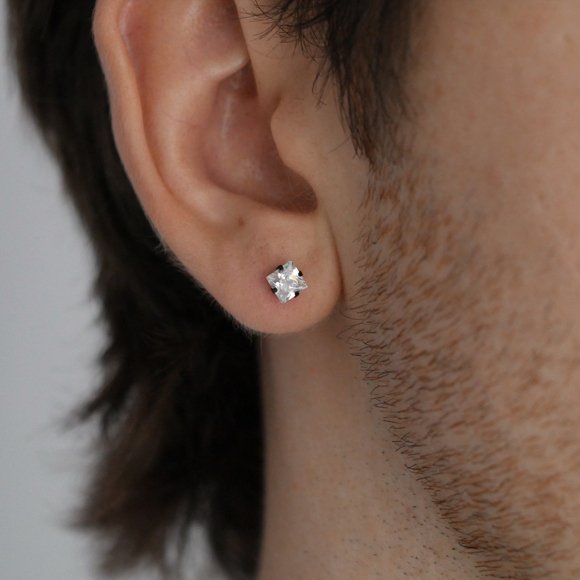 Eternal Square Gemstone Studs (5mm)