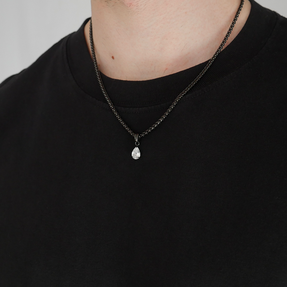 Eternal Teardrop Gemstone Pendant