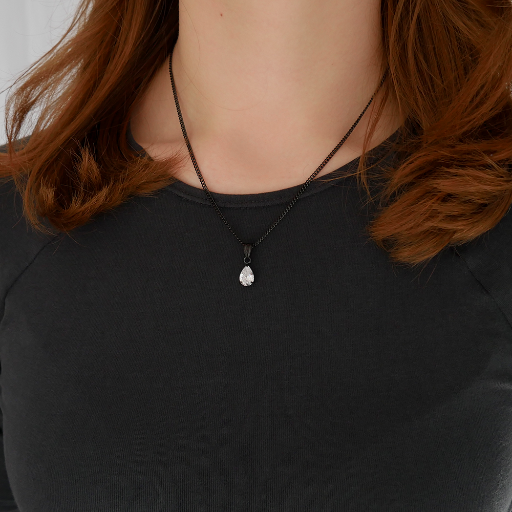 Eternal Teardrop Gemstone Pendant