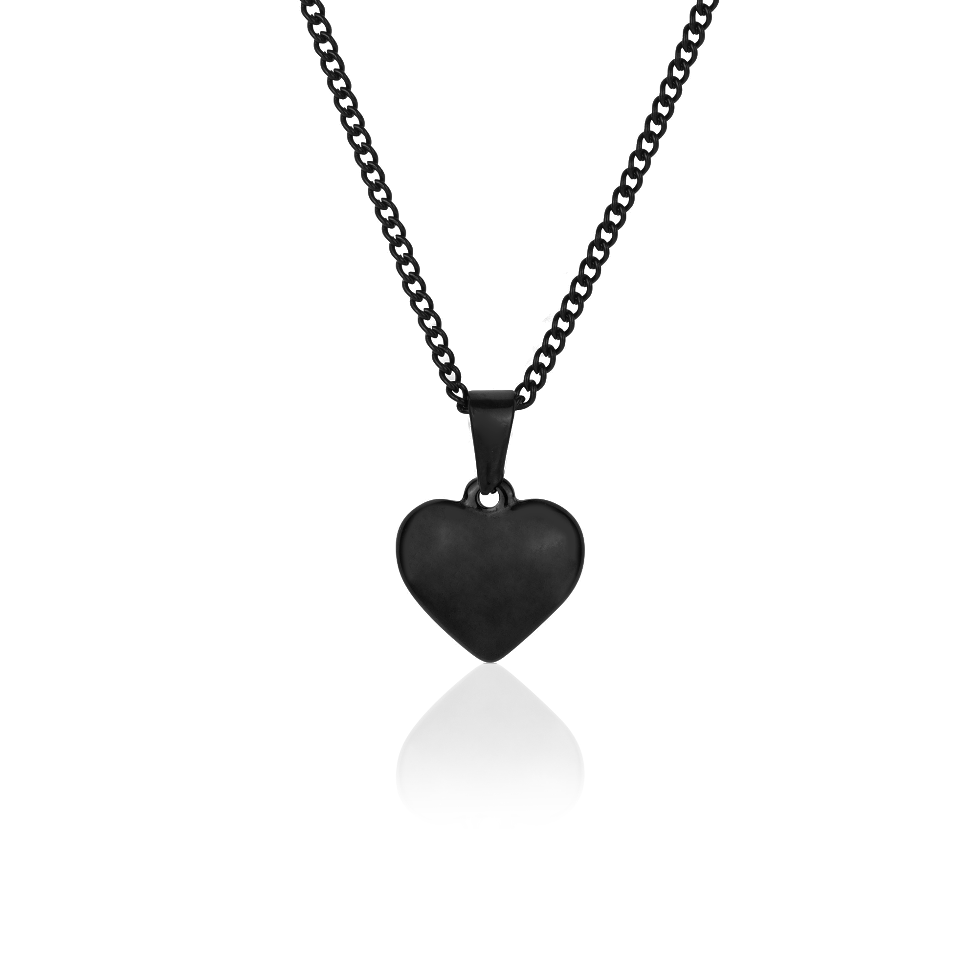 Black Heart Pendant, Front