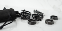 Necklace Thorns Rings Black - MIKAs