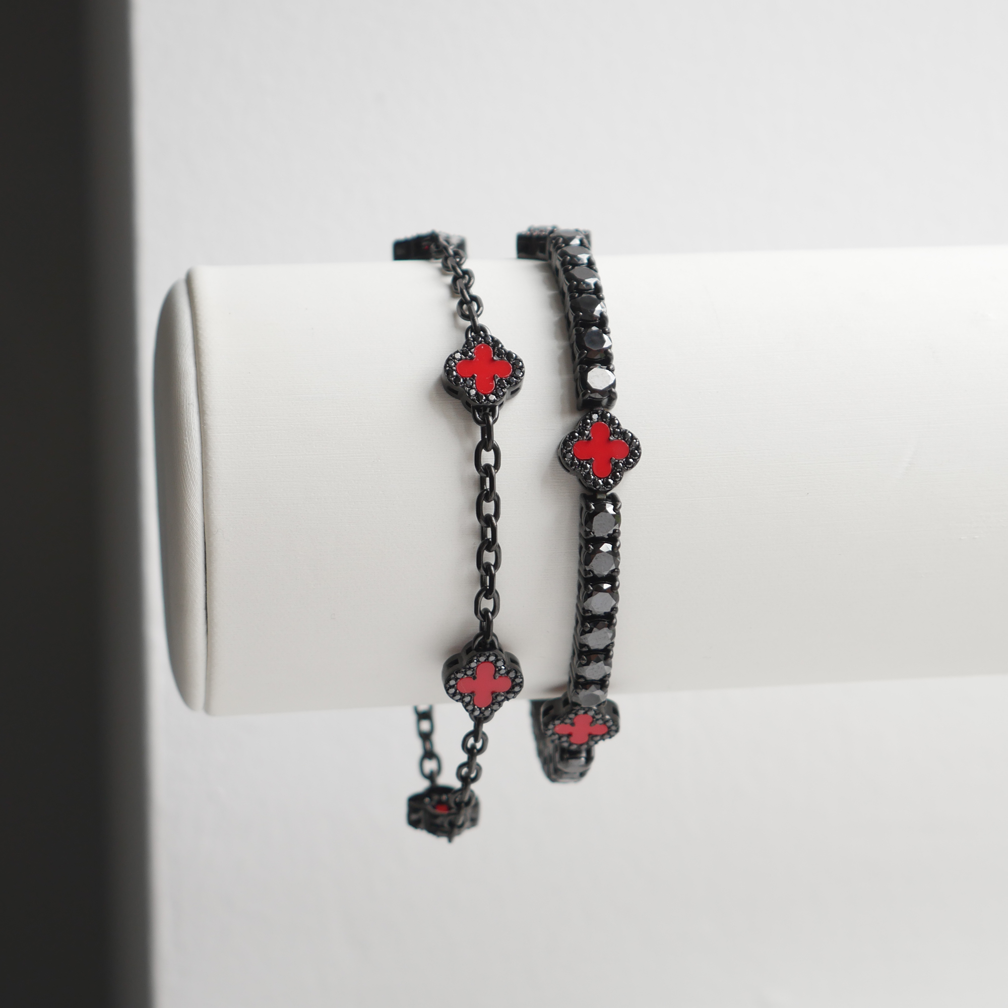 Red Clover Tennis Bracelet