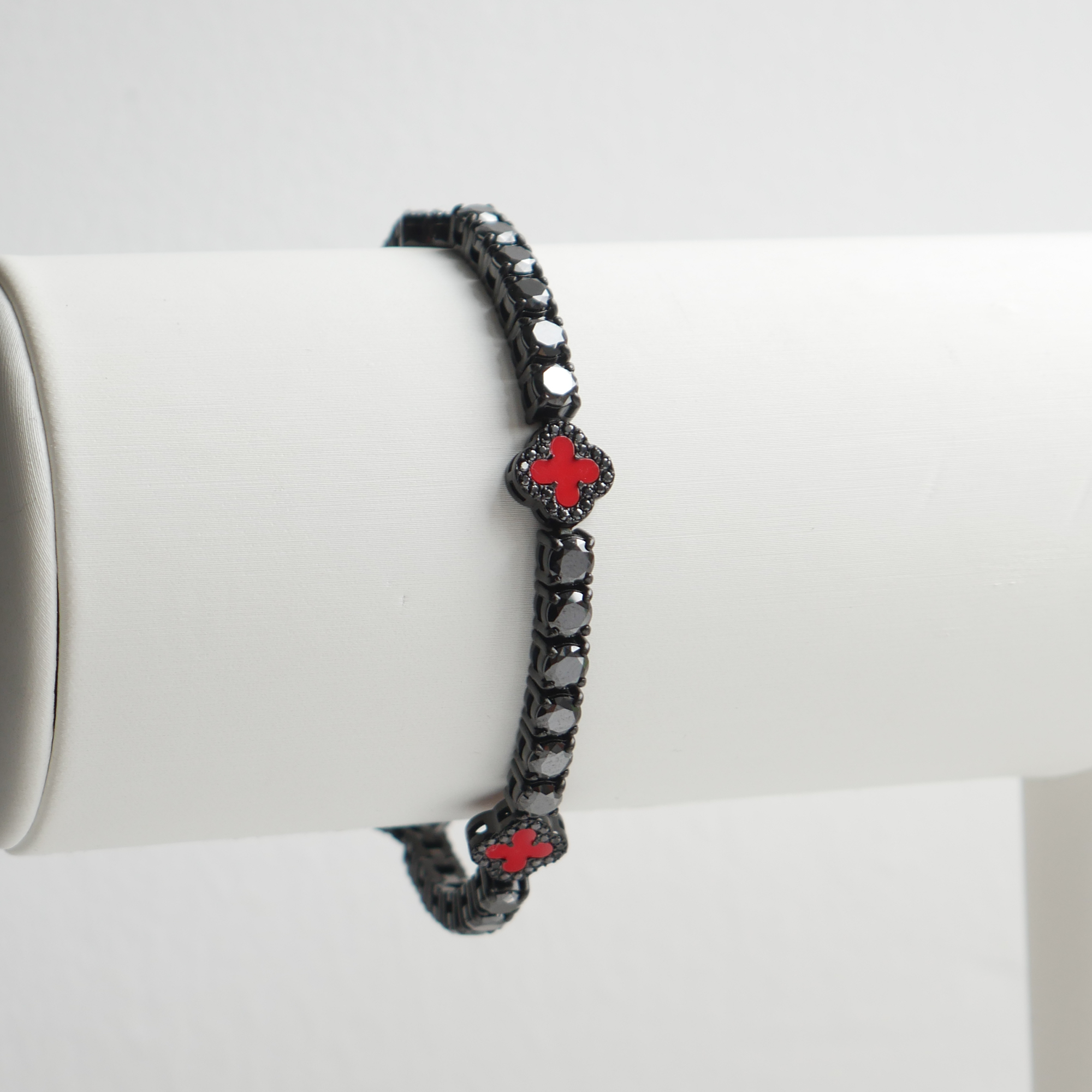 Red Clover Tennis Bracelet