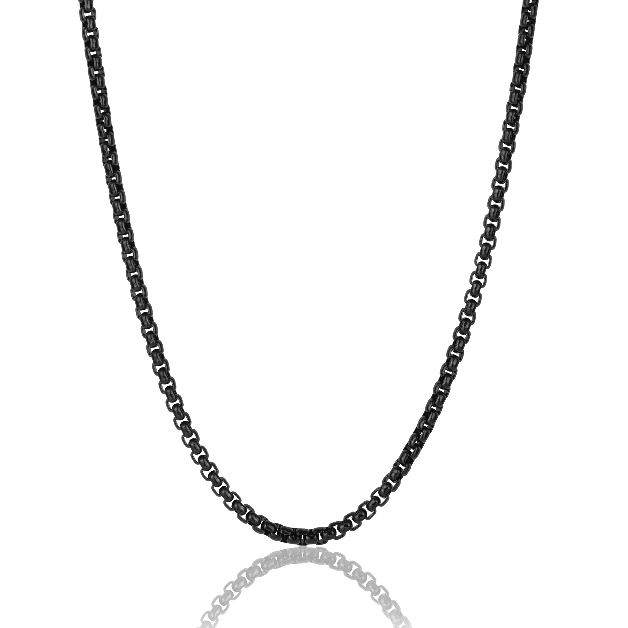 Black Rolo Chain, Front