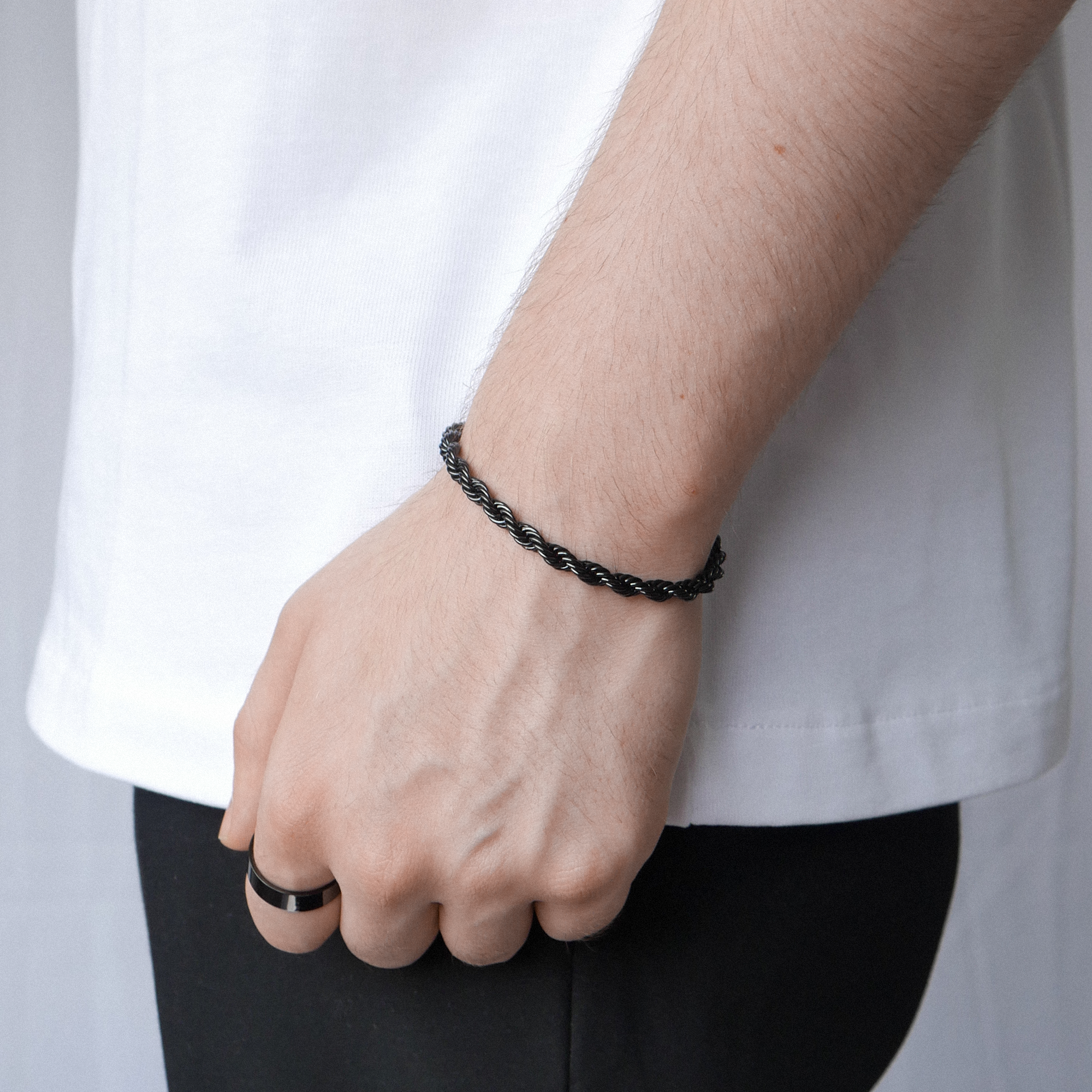 Rope Bracelet 5mm (Black) Metzi