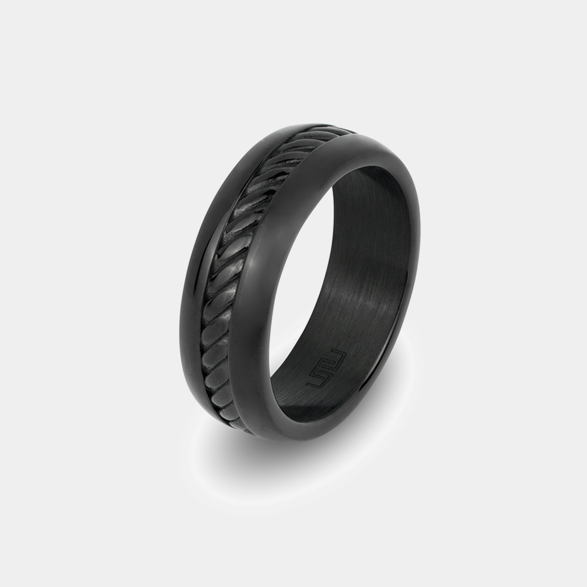 Ring Ropes Transparent Rope Ring (Black) | No-Fading Black Rings | Metzi