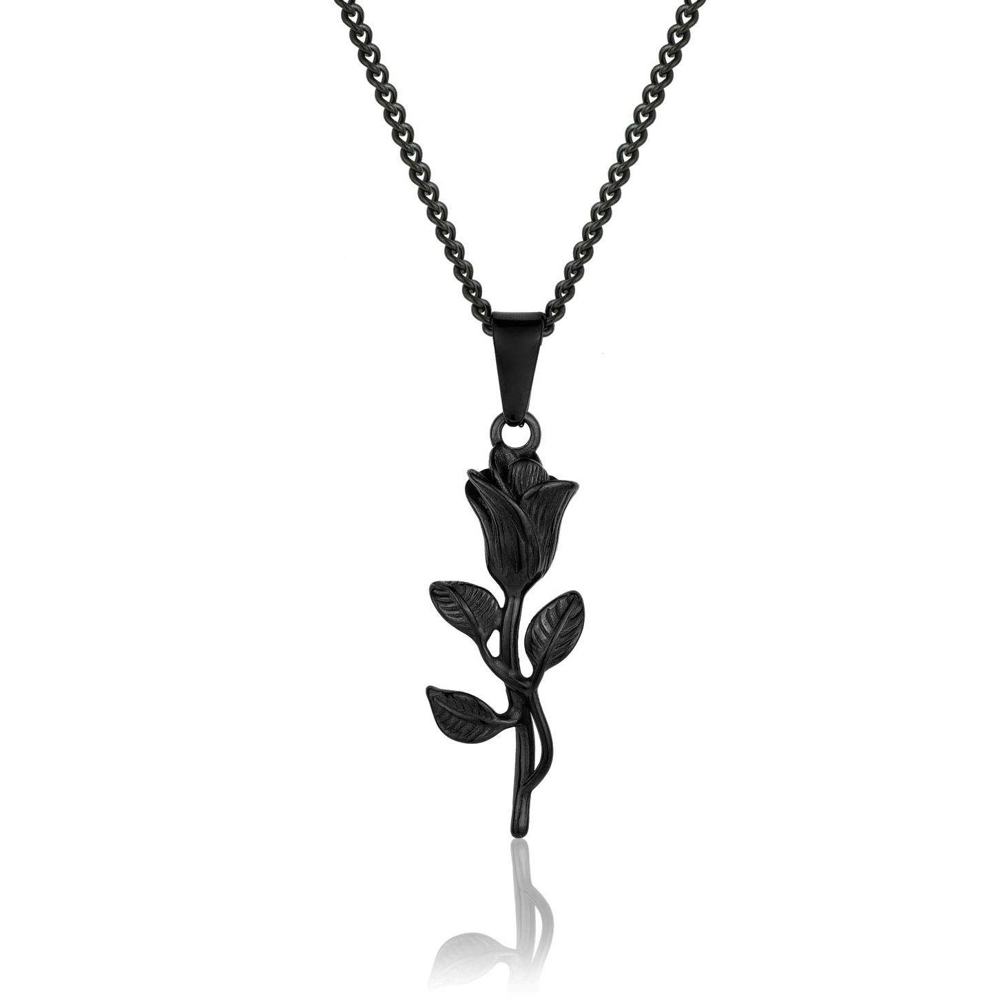 Black Rose Pendant, Front