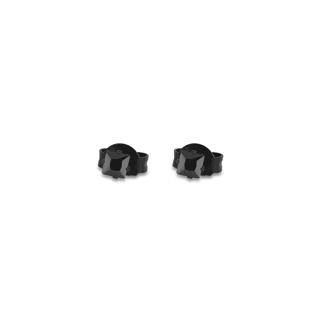 Square Gemstone Studs (3mm)