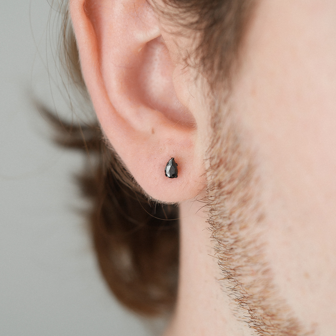 Teardrop Gemstone Studs (3mm)