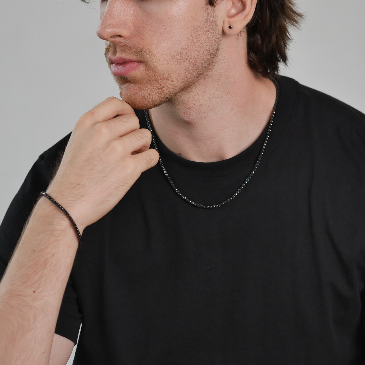 Midnight Tennis Chain (3mm)
