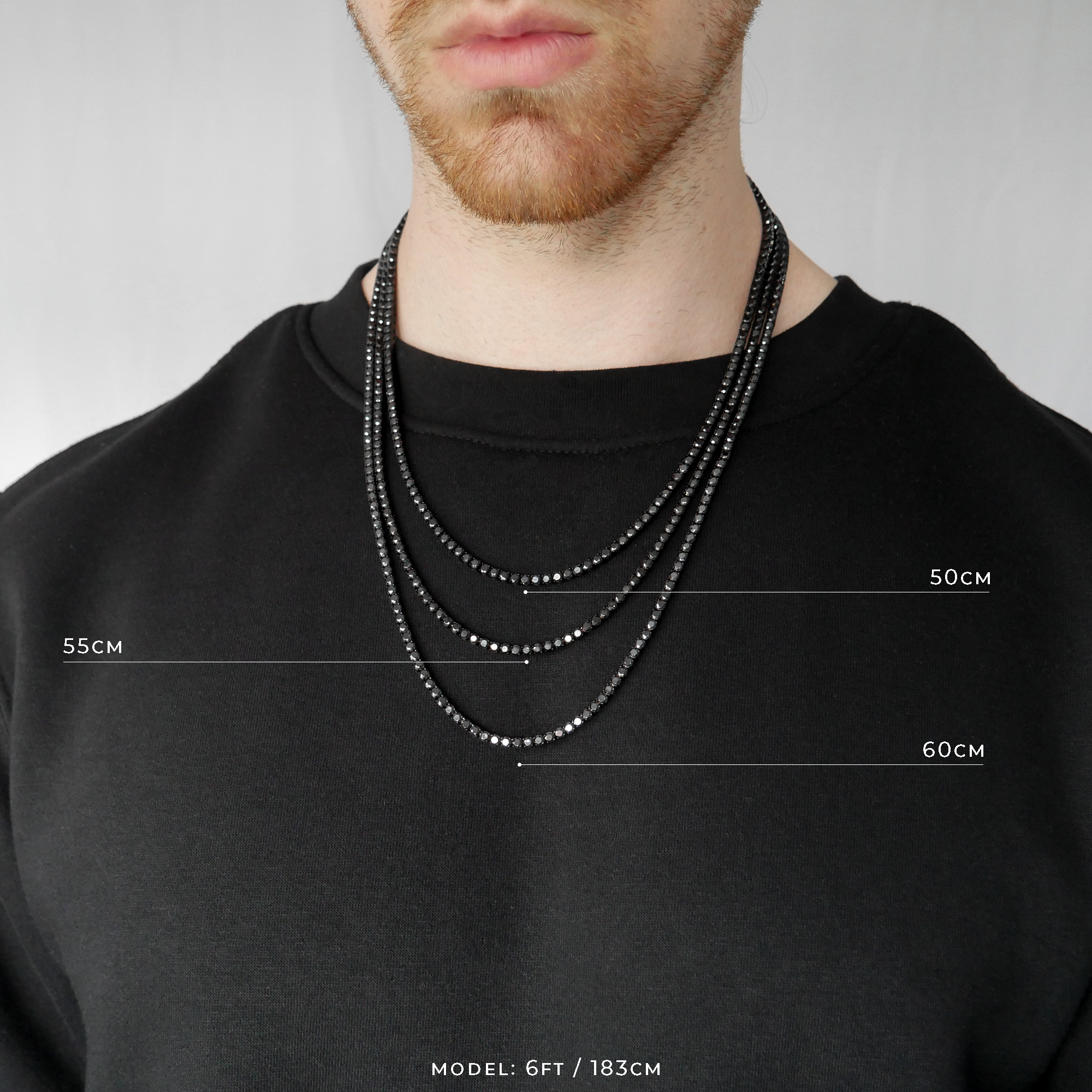 Tennis Chain & Bracelet Set (3mm)