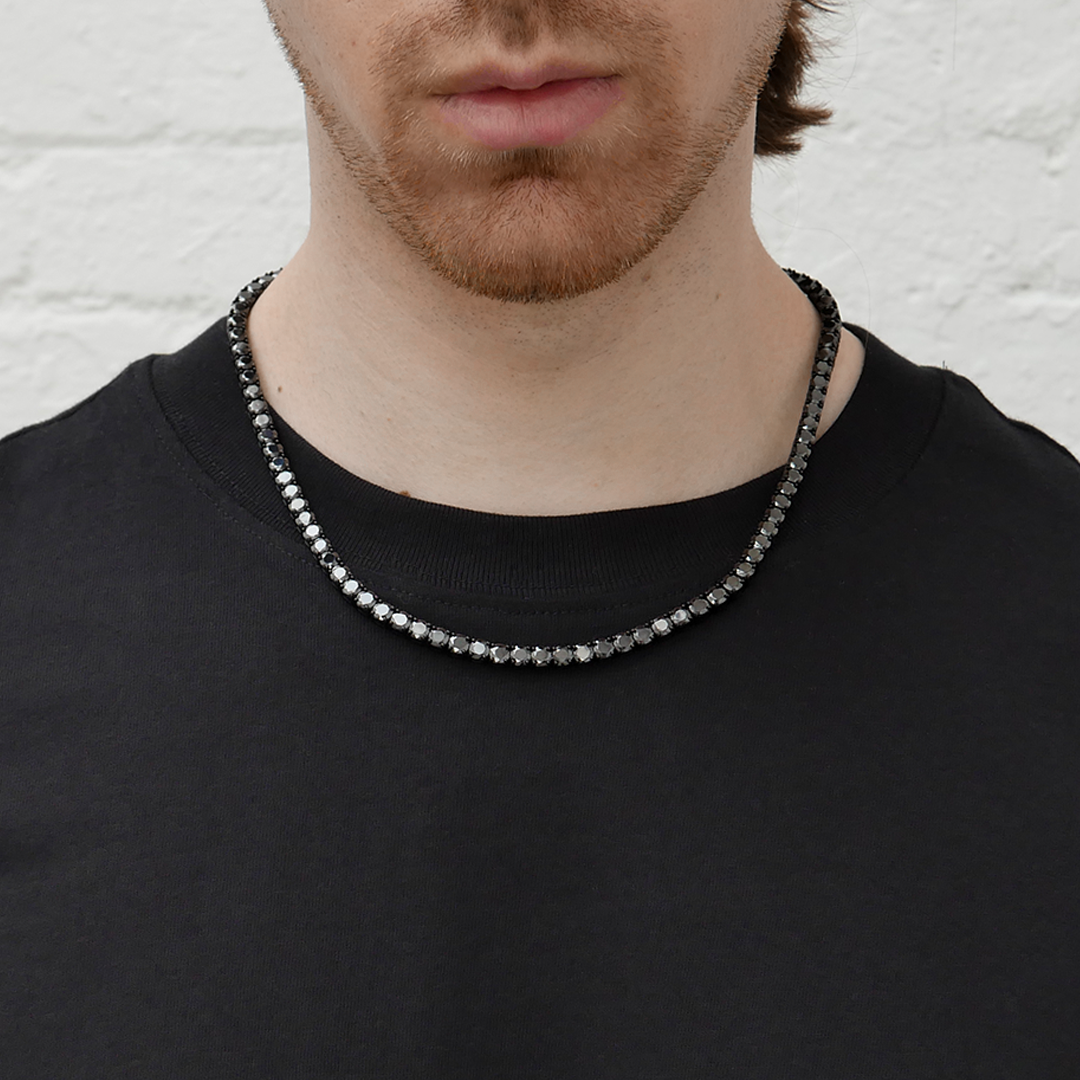 Black Tennis Chain (5mm) | Metzi