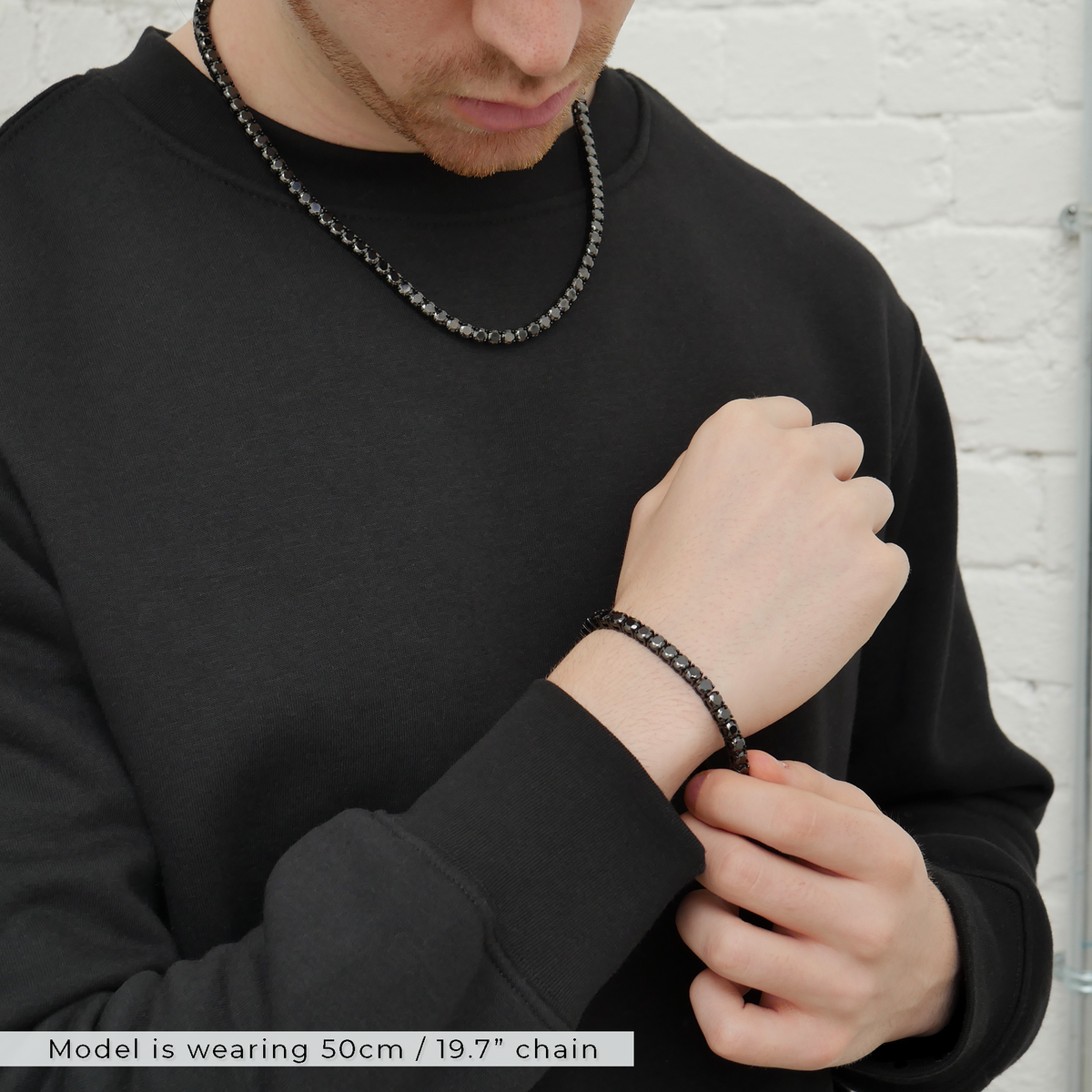 Tennis Chain & Bracelet Set (5mm)