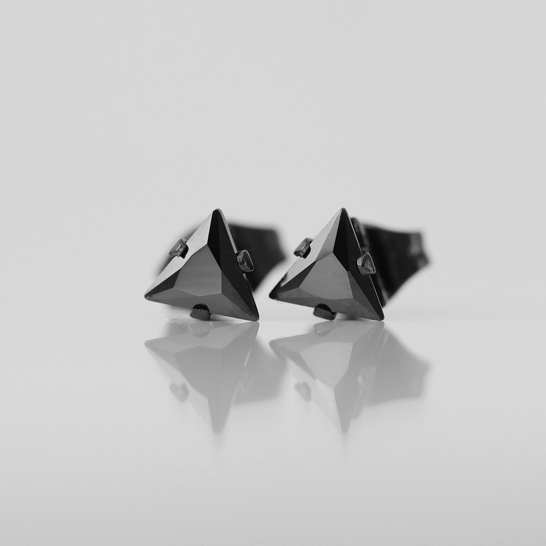 Triangle Gemstone Studs (5mm)