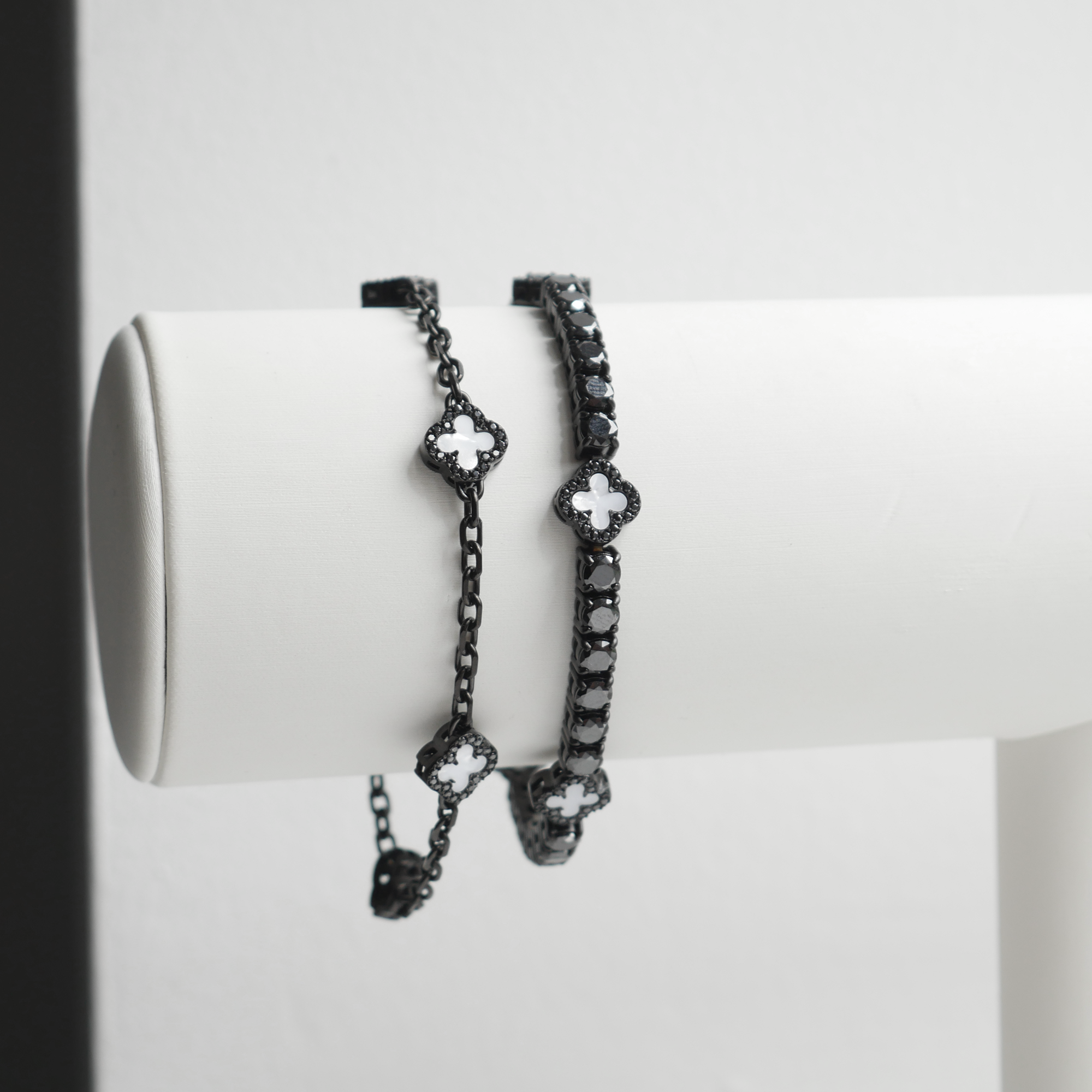 White Clover Tennis Bracelet