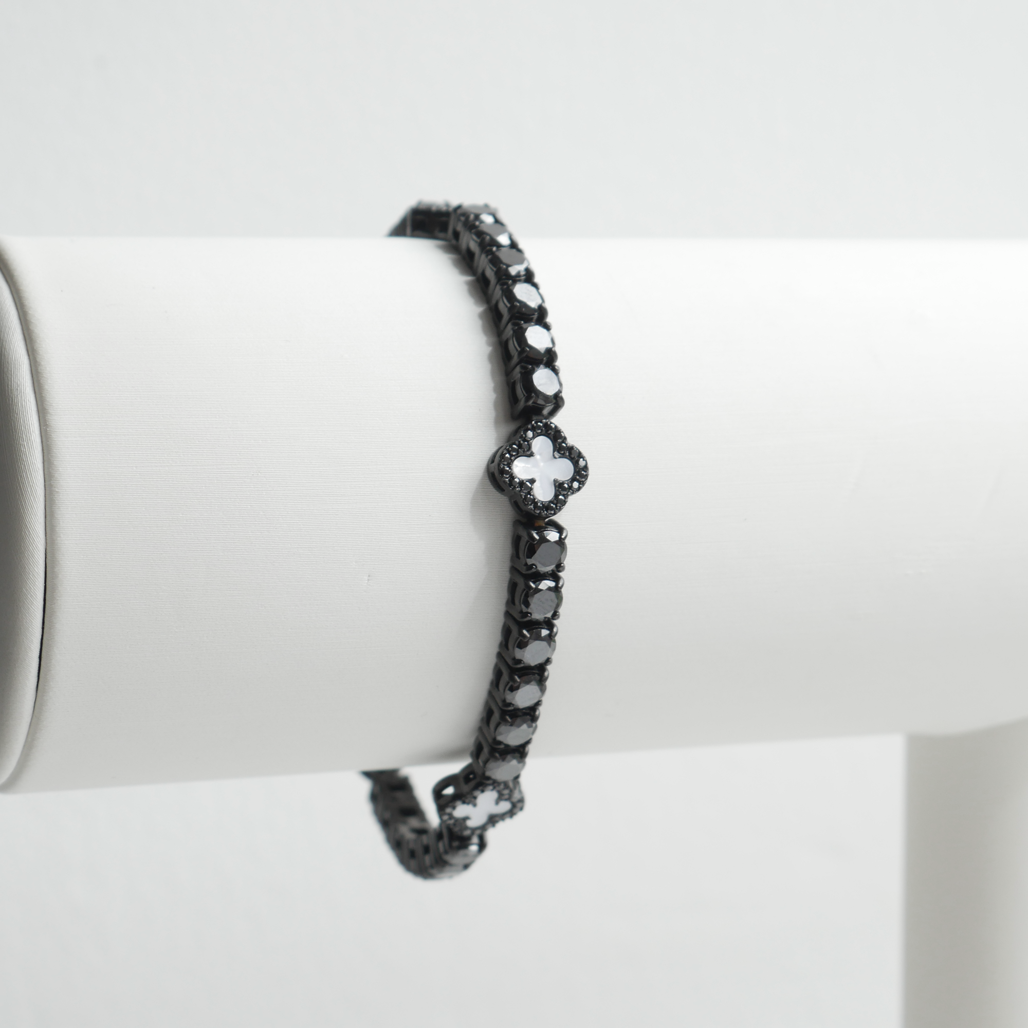 White Clover Tennis Bracelet