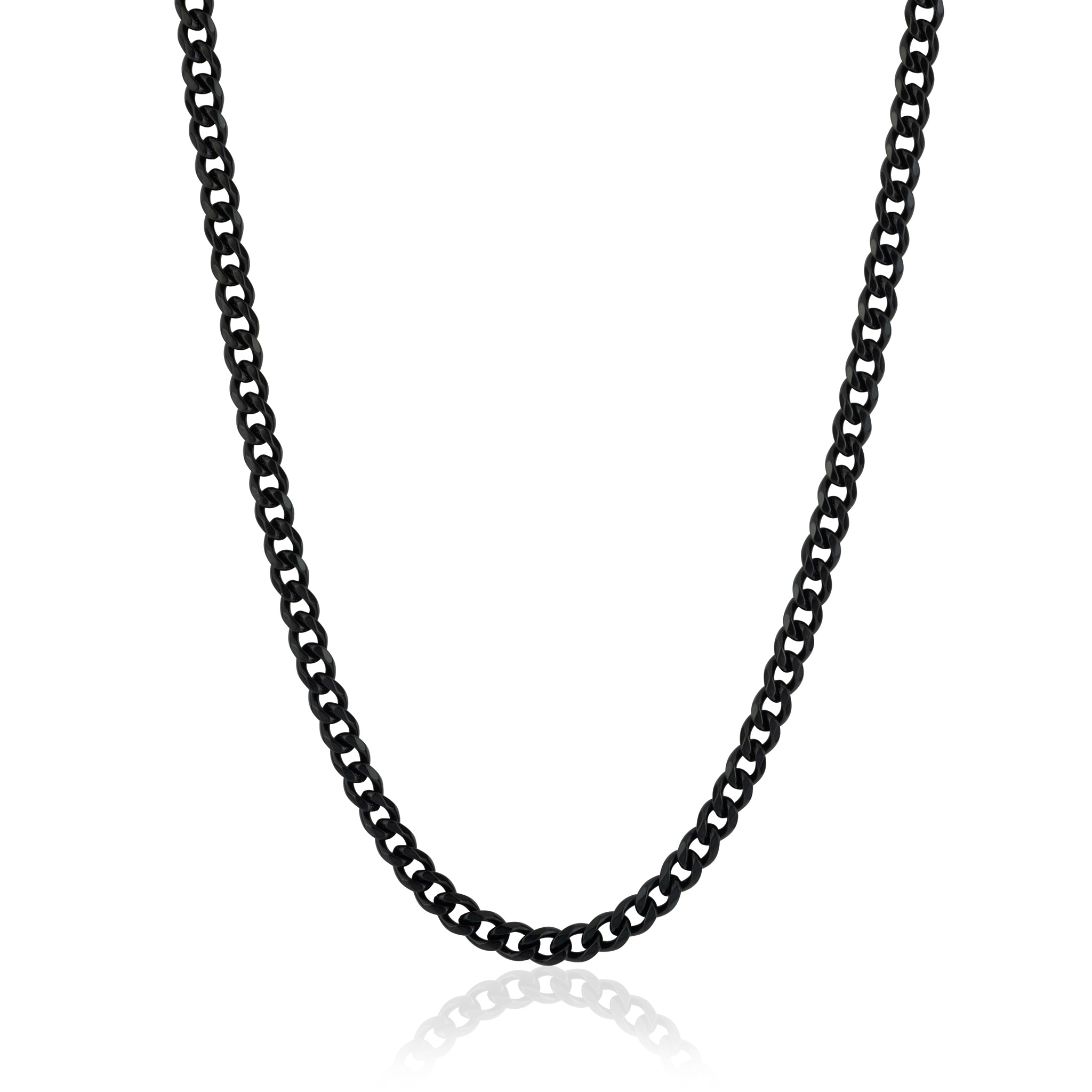 Black Cuban Chain 5mm, front