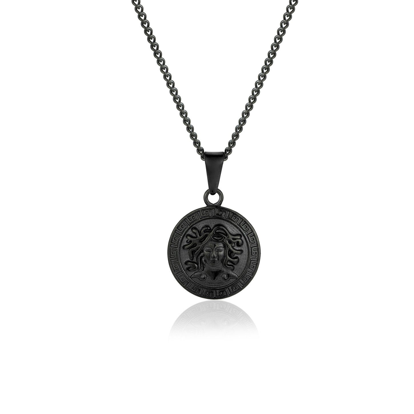 Black Medusa Pendant, Front